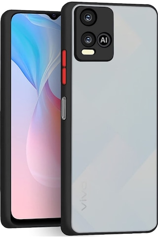 Vivo Y21A London Serisi Darbeye Dayanıklı Kılıf - Siyah Al3415