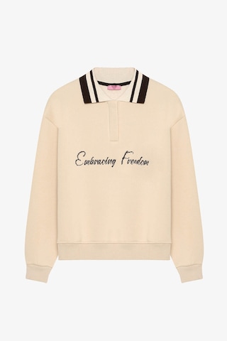 Quzu Bej Kadın Sweatshirt Swt00967 Bej