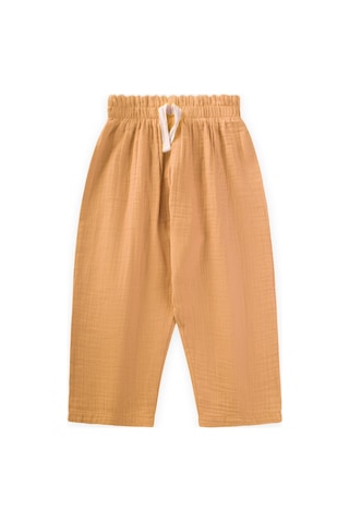 Cigit Organic Beli Fırfırlı Geniş Kesim Müslin Pantolon 1-8 Yaş Sundres Sundres