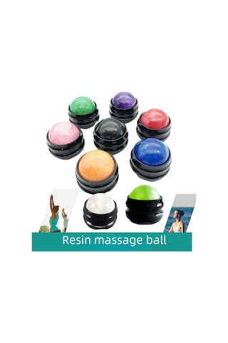 Dianziye 100'lü Paket Siyah Tabanlı Pembe Reçine Masaj Topları - Kas Gevşetme, Akupunktur Noktaları, Pilates Ve Yoga İçin Taşınabilir Masaj Aleti Çok Renkli