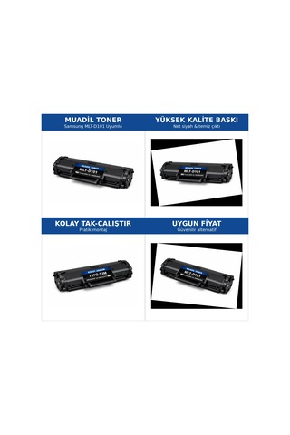 Samsung Uyumlu Mlt-d101 Chipli  Uyumlu Dolu Toner- Ml-2165/ Ml-2165w / Scx-3405/ Scx-3405f