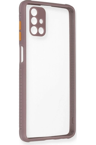 Newface - 293 - Samsung Galaxy M51 Kılıf Miami Şeffaf Silikon - - Kmrsfres - Açık Mor