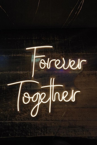 Forever Together - Led Dekoratif Duvar Aydınlatması Neon Duvar Yazısı Sihirli Led Mesajlar