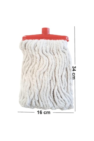 Myclean Mega Geniş Mop Pamuklu Püskül Islak Paspas 330 Gr