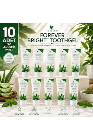 Forever Bright Aloe Vera Özlü Diş Macunu 10 x 130 G