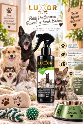 Luxor Kimya Evcil Hayvan Parfümü Kedi & Köpek Koku Gardien 200 Ml