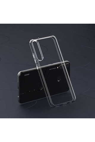 Huawei P40 Lite E Kilif Full Seffaf Sararmaz Kapak 389836893