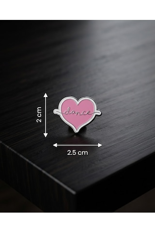 Pembe Kalıp Şekli Telefon Sticker 3d Metal Tasarım, Arka Süs A300149