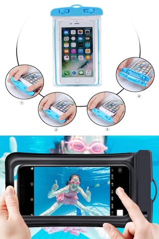 Bisiklete Takılan Su Ve Yağmur Gerirmez Telefon Kılıfı Universal 5332 Açık Füme - Füme - Kahverengi