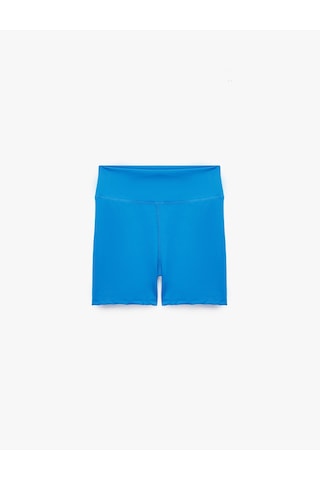 Koton Yüksek Bel Slim Fit Basic Tayt Mavi 6sak40445nk