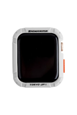 Watch 7 Uyumlu 45mm Skinarma Kurono Buzlu Tasarım Sert Pc Kasa Koruyucu Gri