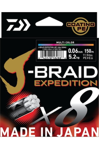 Daiwa Jbraıd Expedıtıon 8b 150m, S.orange İp Misina - 0.13mm