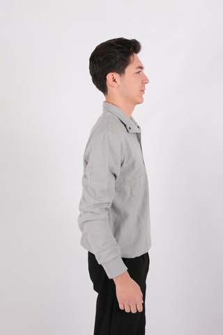 Five Pocket Fp24b2105 Erkek Dik Yaka Çıt Çıtlı Sweatshirt Gri