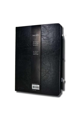 Kara Defter 16x22.5 Siyah Kağıt