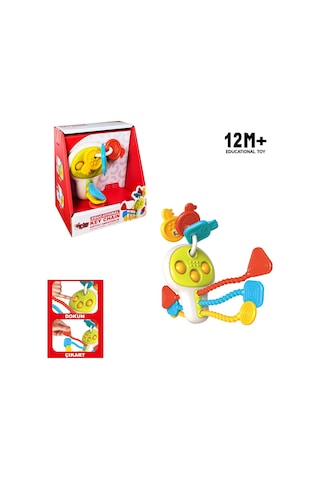 Vardem Eğitici Poppitli Cırcırlı Bebek Anahtarlığı Rt1507