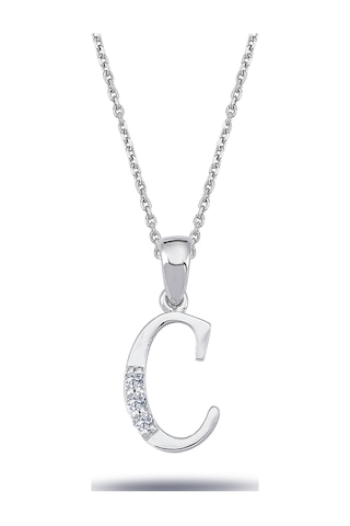 Lova Pırlanta C Harfi Kolye - 2080005
