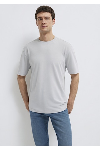 Mavi - Soft-premium Açık Mavi Tencel Liyosel Karışımlı Tişört 0613468-70802 Açık Mavi