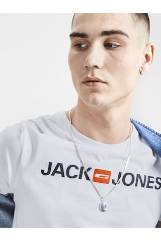 Jack & Jones Erkek T-Shirt 12137126 Beyaz