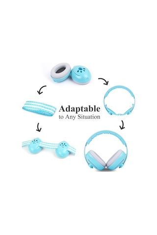 Didadodo Güneş Gülümseme Bebek Kulaklığı, Gürültü Koruması, 0-2 Yaş, Güvenli