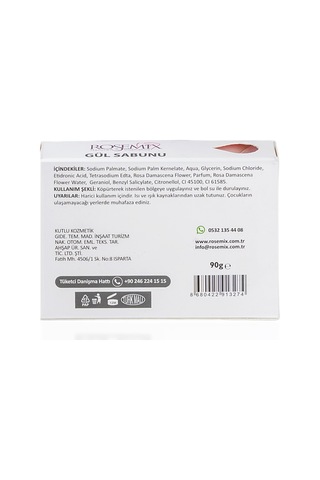 Rosemix - 612 - - Gül Sabunu Kutulu 90 Gr - 2 Adetlik - Ilkestor - Set Ürün Diğer
