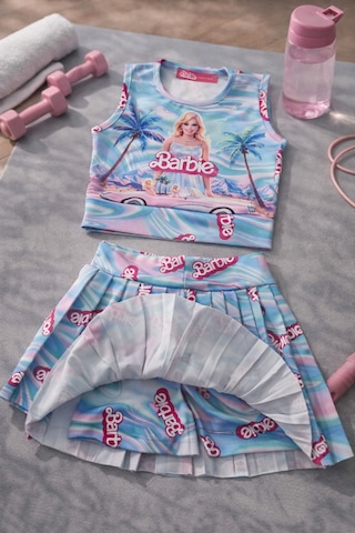 Uğur Bebe Kız Çocuk Çok Renkli Crop Krop Mayo Takımı Şort Etekli Spor Havuz Ve Deniz Uyumlu Çabuk Kuruyan 1beden Büyük Alınız Çok Renkli Çok Renkli
