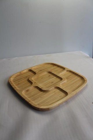 Bambu Sunum 25cm-5 Bölmeli Çok Renkli