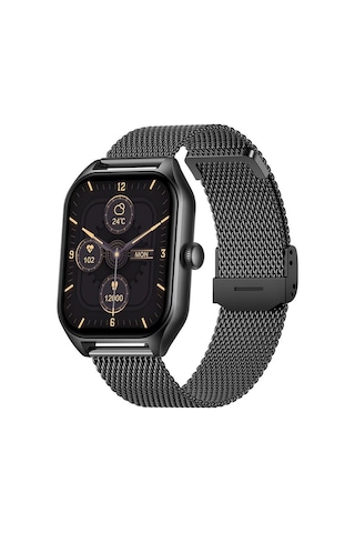 Hzl Classic Black 42 MM Çoklu Fonksiyonlu Akıllı Saat