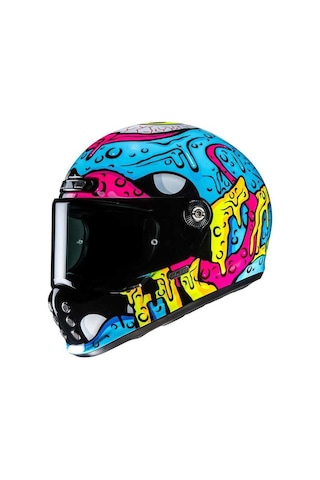 Hjc V10 Kask Squeeze Mc28 Mavi
