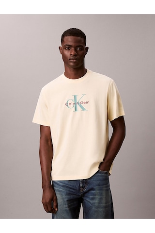 Erkek Ss Hero Monologo 20's T-shirt Tereyağ Sarısı