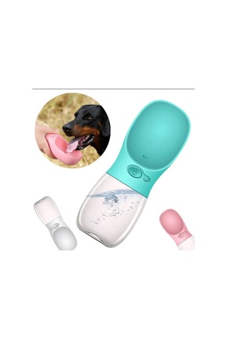 Beyaz Portatif Köpek Su Matarası