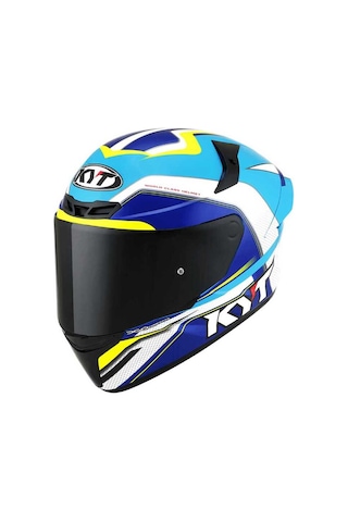 Kyt Tt-course Kask Grand Prıx Açık Mavi Beyaz