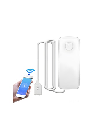 Ximistore9 Wifi Su Tespit Sensörü, Akıntı Ve Seviye Uyarısı, 85db Ses, Ip67 Su Geçirmez, Tuya Uygulaması İle Kontrol, Mutfak/banyo İçin Beyaz