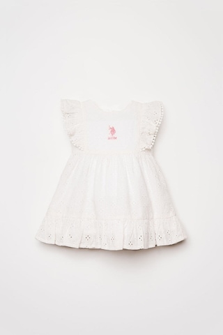 U.S. Polo Assn. U.s. Polo Assn Kız Bebek Elbise Beyaz-2788