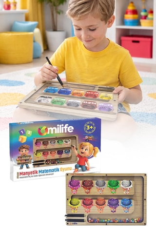 Manyetik Labirent Montessori Matematik Oyunu Harfleri Öğreniyorum Eğitici Oyuncak 25 cm