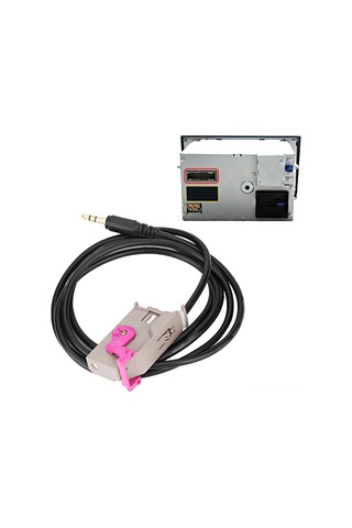 Kosona Audi A3 A4 A6 A8 Tt İçin Rns-e Navigasyon 32pin 3.5mm Aux Ses Bağlantı Kablosu - Mp3 Telefon Çalar Uyumlu