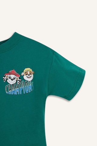 Defacto Paw Patrol Regular Fıt Kısa Kollu Tişört Erkek Bebek G9906a526smgn749 Yeşil-gn749