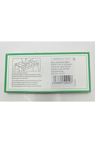 Shenlong Press Needle Kalıcı Kulak İğnesi 100 Adet 0.22 X 2 Mm S