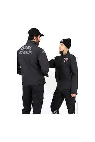 Yeni Tip Güvenlik Soft Shell Mont Siyah