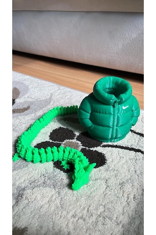 3d Baskı Kalemlik Ve Ejderha Seti Yeşil 3d Baskı Kalemlik Ve Ejderha Seti Yeşil