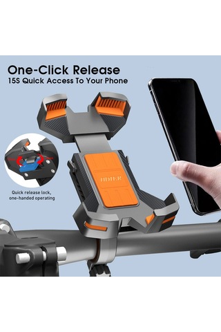 Odier Odier Bisiklet Cep Telefonu Tutucu Sarsıntı Önleyici Turuncu