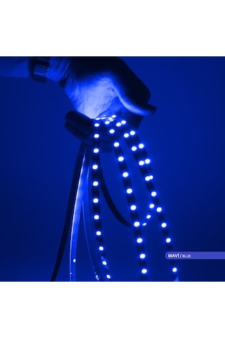 ACK Şerit LED 60 Led'li Mavi Işık 7W 5 Metre AS01-00806
