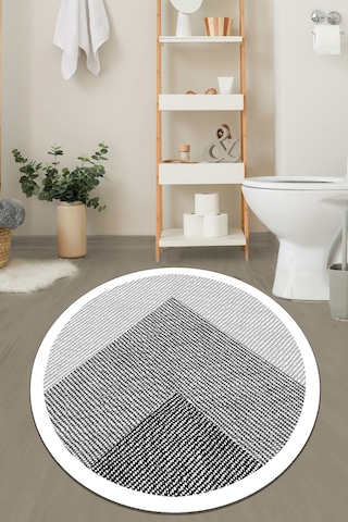 Chilai Home Javole Ekru Çap 200x200 Cm Djt Banyo Halısı Ekru