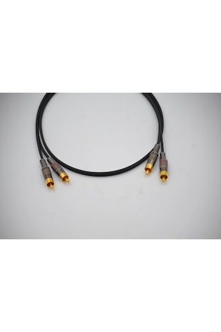 Amfi Rca Kablosu 1 Metre - El Yapımı %100 Bakır Anfi Rca Ses Kablosu - 1 Metre