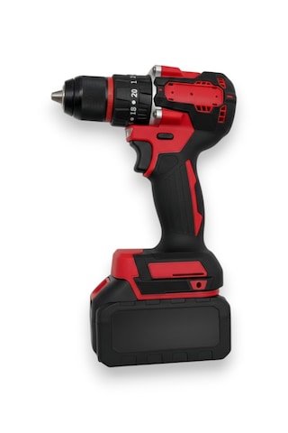 Moonshop SET005 Şarjlı Darbeli 5'li Set 2-26 Hilti 125 MM Taşlama + 13 MM Matkap 650MM Somun Sökme + Dal Budama Testere Kırmızı