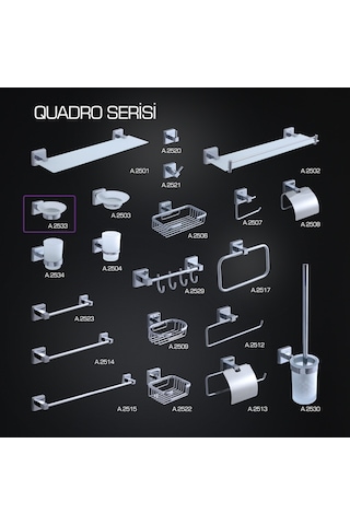 Quadro Sabunluk Krom A.2533