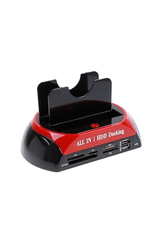 Samdoo Ide Ve Sata Disk İçin Çift Slot Docking Station, Tek Tuşla Yedekleme, Offline Klonlama, Usb 2.0, Avrupa Standartı