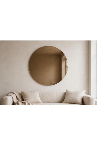76 X 76 Yuvarlak Bronz Ayna