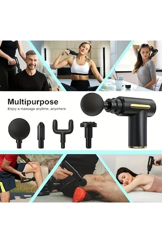 Fochsia Portatif Masaj Tabancası Abs Kas Masaj Aleti Sku123 Aile Kız Ve Erkek Çocukları İçin Hediyelik Noel Şükran Günü Altın