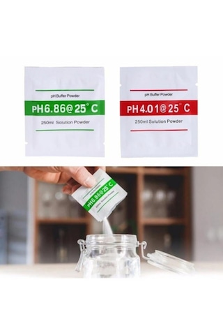 250 Ml Ph Tampon Çözelti Tozu Ph Test Ölçüm Cihazı Tedbir Kalibra