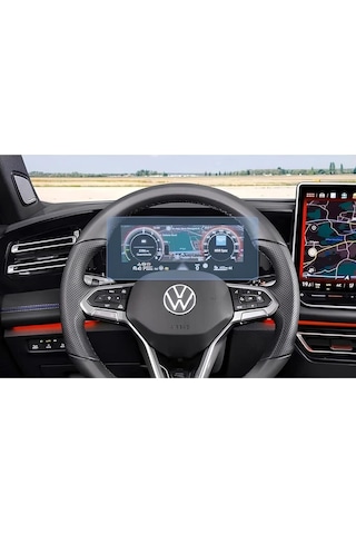 Volkswagen Yeni Tiguan E-tsi 10.25 Inç Dijital Gösterge Panel Esnek Nano Glass Ekran Koruyucu 2024